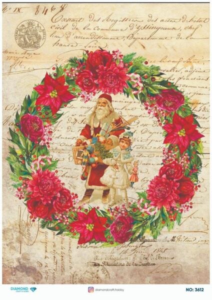 Diamond Pirinç Dekopaj Kağıdı - 3612