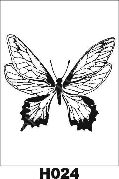Hayvan Temalı Desenler Stencil Şablon (25x25) H-024