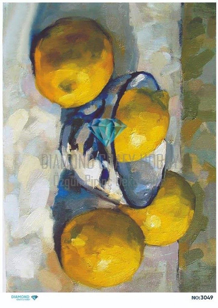 Diamond Pirinç Dekopaj Kağıdı - 3049