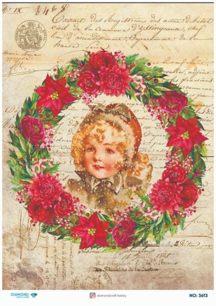 Diamond Pirinç Dekopaj Kağıdı - 3613