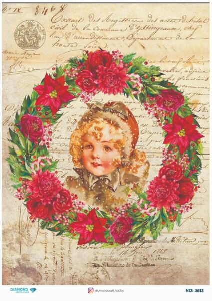 Diamond Pirinç Dekopaj Kağıdı - 3613