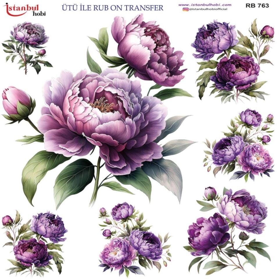 Ütü ile Rub On Transfer Kağıdı 30x30cm RB-763
