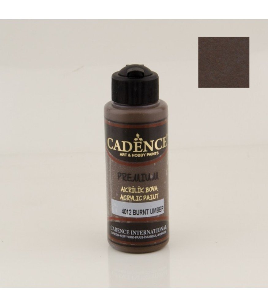 Cadence Akrilik Boya 4012 Burnt Umber Ahşap Boyası 120ML