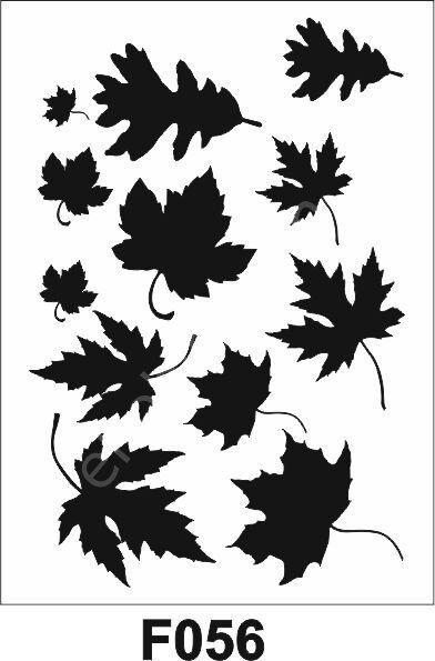 Çiçek Desen Stencil Şablon (21x30) F-056