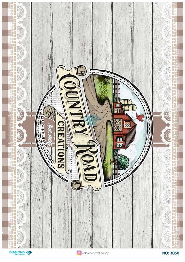 Diamond Pirinç Dekopaj Kağıdı - 3050