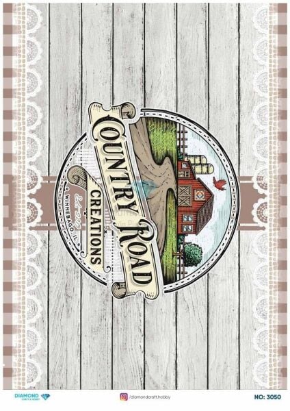 Diamond Pirinç Dekopaj Kağıdı - 3050