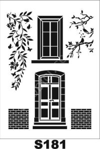Diğer Karışık Desenler Stencil Şablon (21x30) S-181