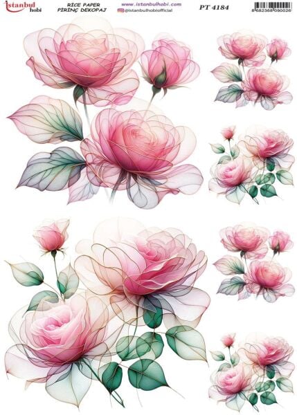 Pirinç Dekopaj Kağıdı 30x42cm PT-4184