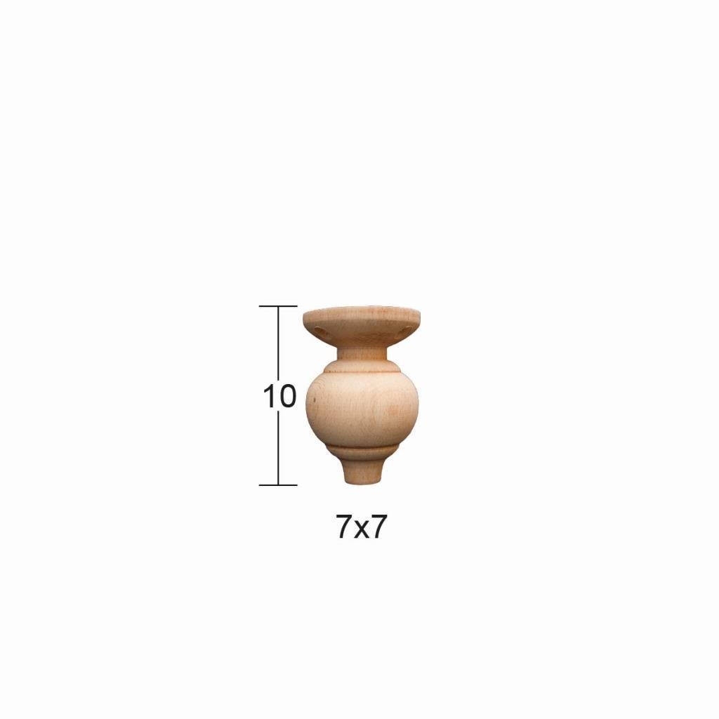 Torna Ayak 10cm Doğal Ağaç No:1 FT-08