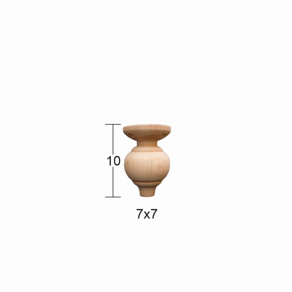 Torna Ayak 10cm Doğal Ağaç No:1 FT-08