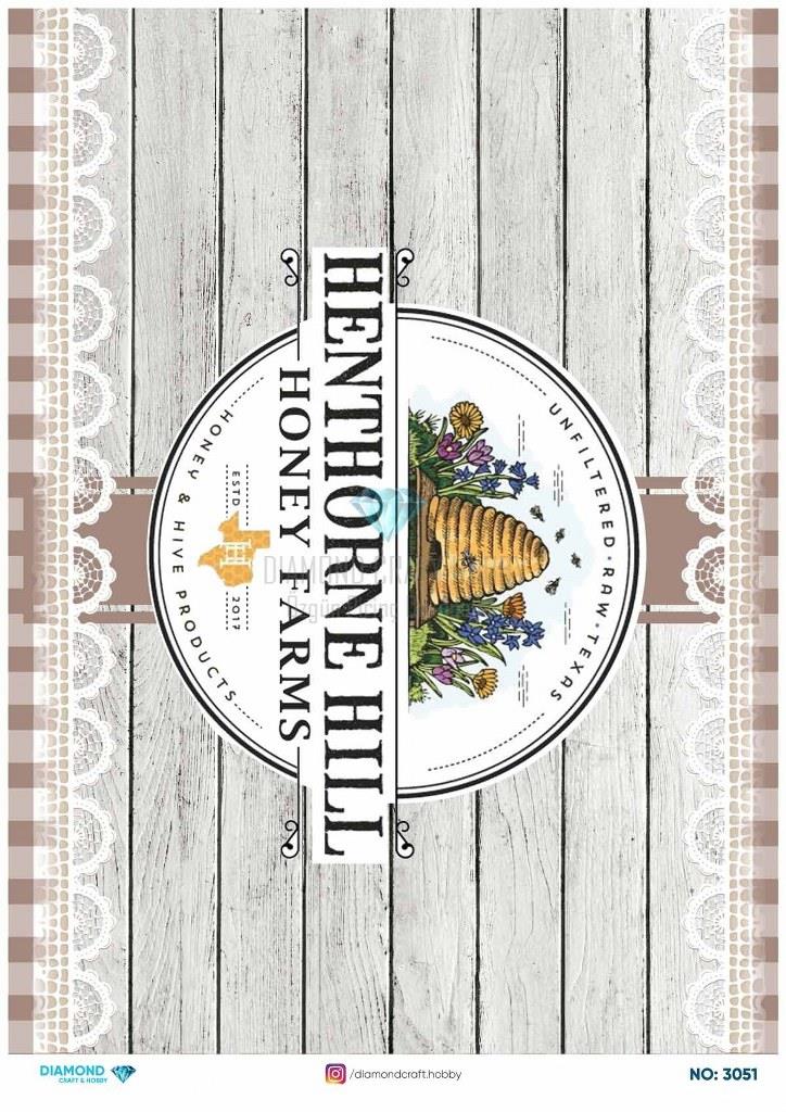 Diamond Pirinç Dekopaj Kağıdı - 3051