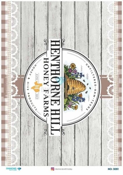 Diamond Pirinç Dekopaj Kağıdı - 3051