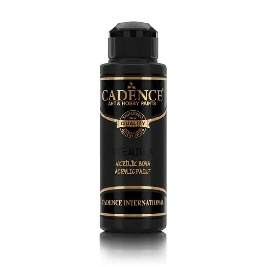 Cadence Akrilik Boya 0002 Siyah Ahşap Boyası 120ML
