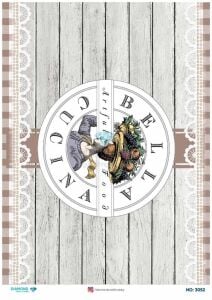 Diamond Pirinç Dekopaj Kağıdı - 3052