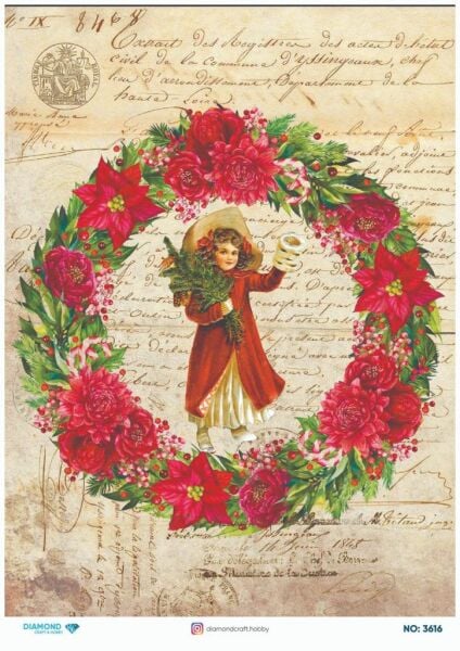 Diamond Pirinç Dekopaj Kağıdı - 3616