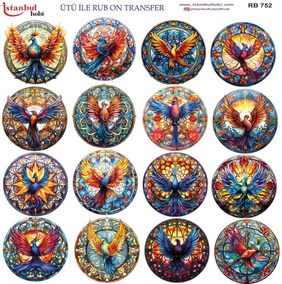 Ütü ile Rub On Transfer Kağıdı 30x30cm RB-752