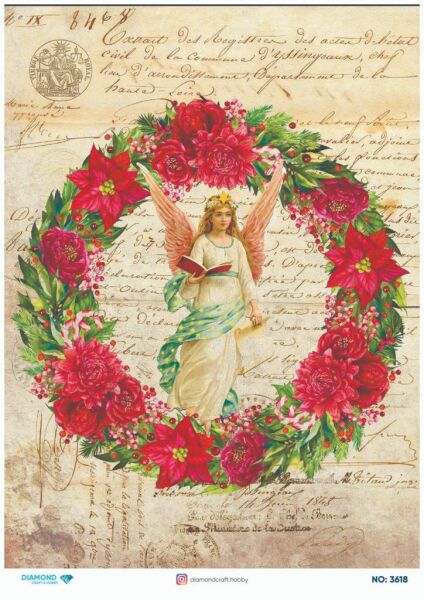 Diamond Pirinç Dekopaj Kağıdı - 3618