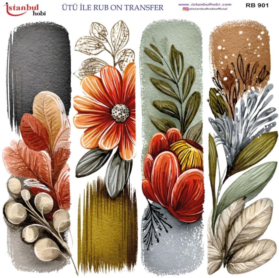 Ütü ile Rub On Transfer Kağıdı 30x30cm RB-901