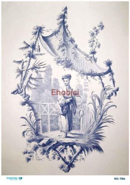 Diamond Pirinç Dekopaj Kağıdı - 1184