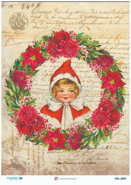 Diamond Pirinç Dekopaj Kağıdı - 3619