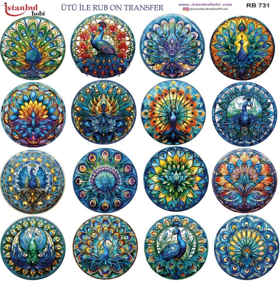 Ütü ile Rub On Transfer Kağıdı 30x30cm RB-731