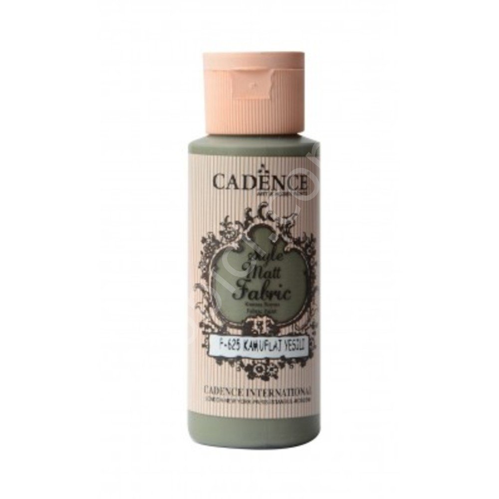 Cadence Style Mat Kumaş Boyası - 625 Kamuflaj Yeşili 59ml