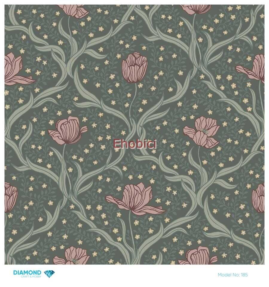 Diamond Pirinç Dekopaj Kağıdı - 185 - 30x30