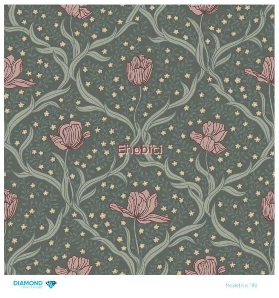 Diamond Pirinç Dekopaj Kağıdı - 185 - 30x30