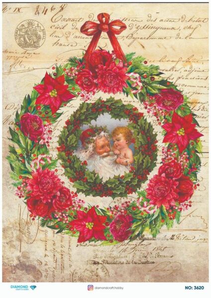 Diamond Pirinç Dekopaj Kağıdı - 3620