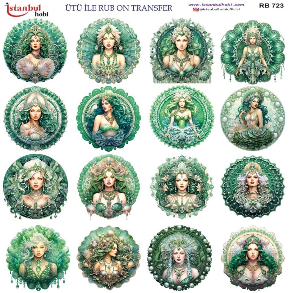 Ütü ile Rub On Transfer Kağıdı 30x30cm RB-723