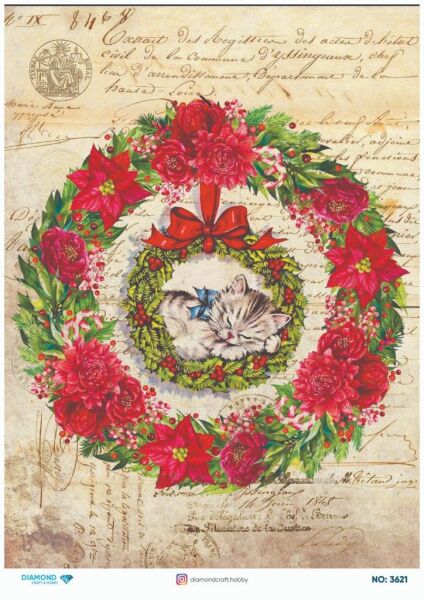 Diamond Pirinç Dekopaj Kağıdı - 3621