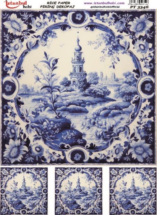 Pirinç Dekopaj Kağıdı 30x42cm PT-3346
