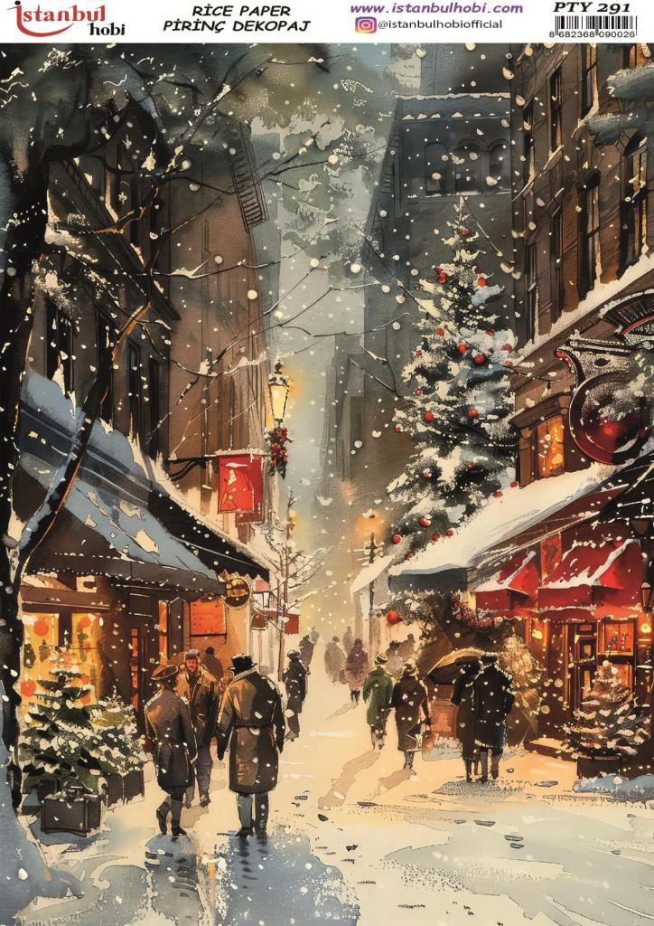 Pirinç Dekopaj Kağıdı 30x42cm PTY-291 Yılbaşı