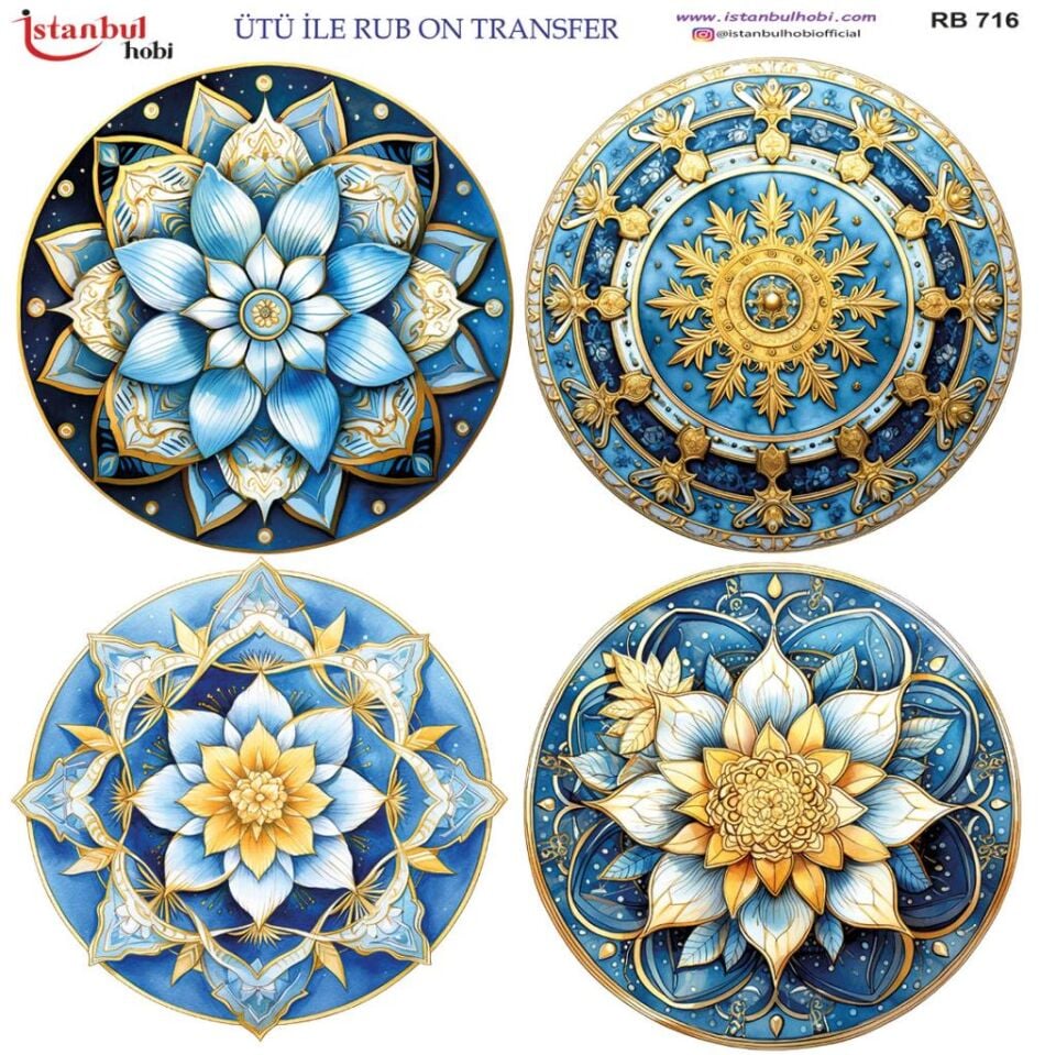 Ütü ile Rub On Transfer Kağıdı 30x30cm RB-716