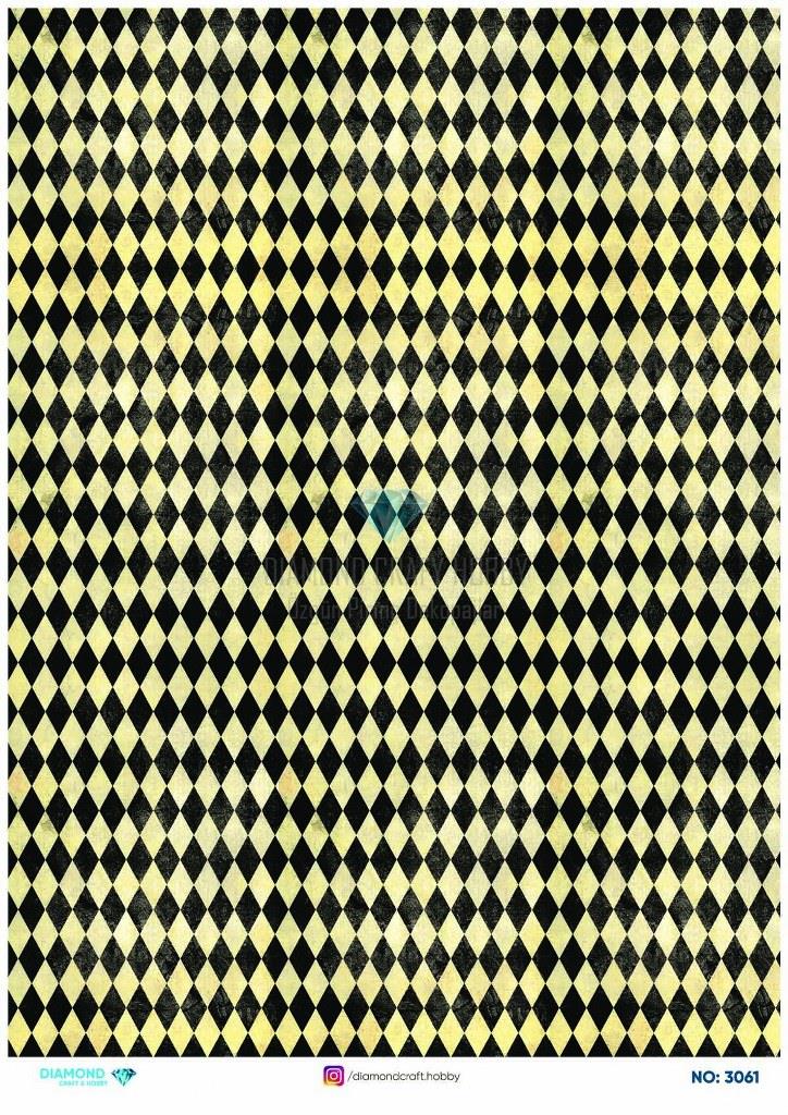 Diamond Pirinç Dekopaj Kağıdı - 3061