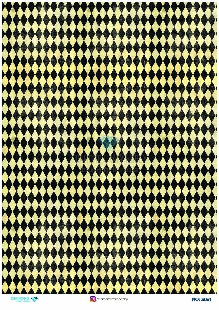 Diamond Pirinç Dekopaj Kağıdı - 3061