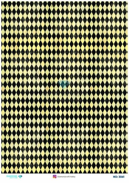 Diamond Pirinç Dekopaj Kağıdı - 3061