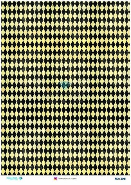 Diamond Pirinç Dekopaj Kağıdı - 3061