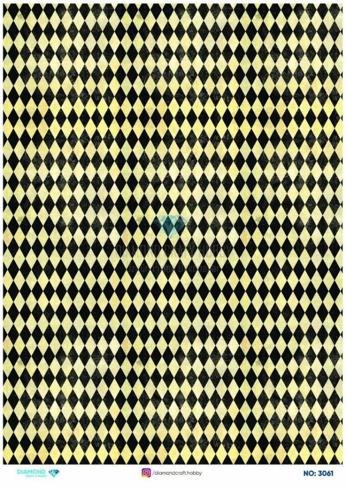 Diamond Pirinç Dekopaj Kağıdı - 3061