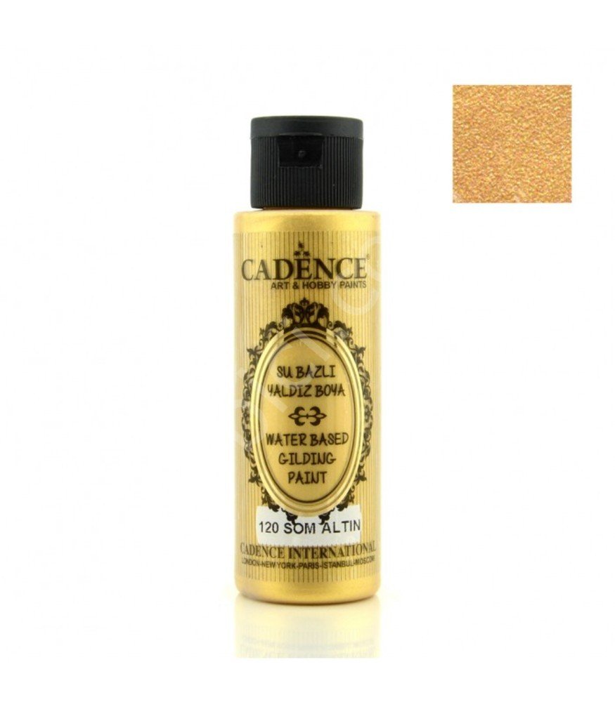 Cadence Su Bazlı Yaldız Boya 120 Som Altın 70ML