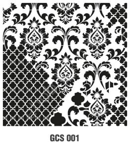 Cadence Grunge Duvar Stencil 45x45 - GCS-001