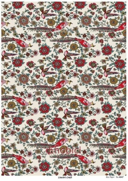 Lineart Pirinç Dekopaj Kağıdı - 4047