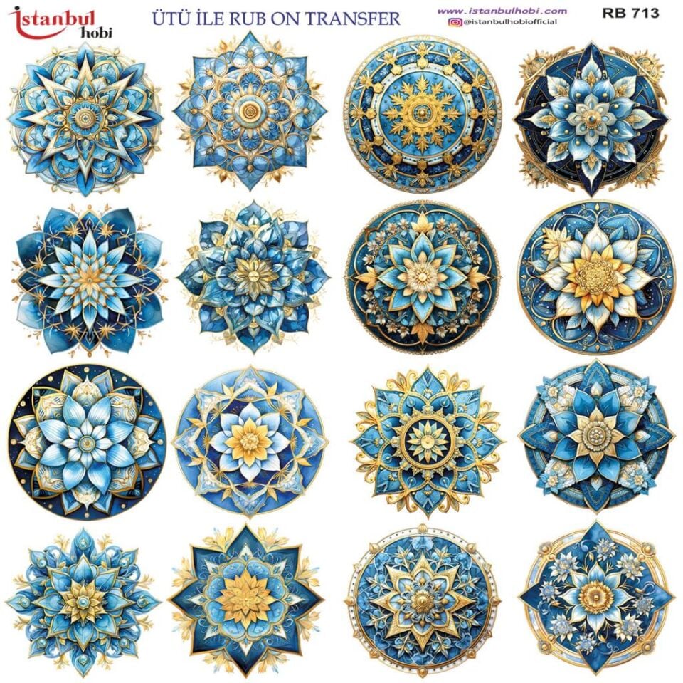 Ütü ile Rub On Transfer Kağıdı 30x30cm RB-713
