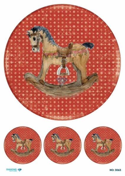 Diamond Pirinç Dekopaj Kağıdı - 3063