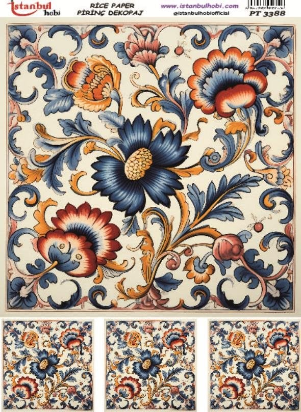 Pirinç Dekopaj Kağıdı 30x42cm PT-3388