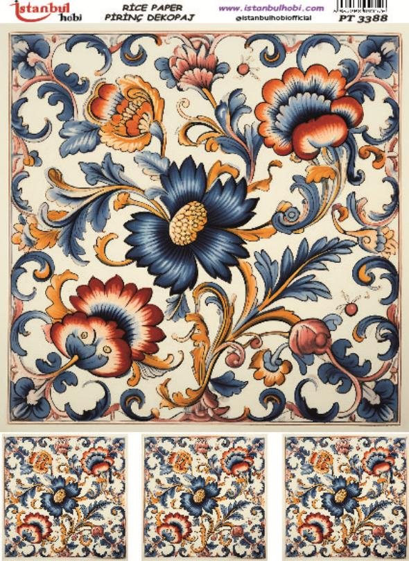 Pirinç Dekopaj Kağıdı 30x42cm PT-3388
