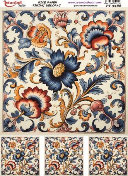 Pirinç Dekopaj Kağıdı 30x42cm PT-3388