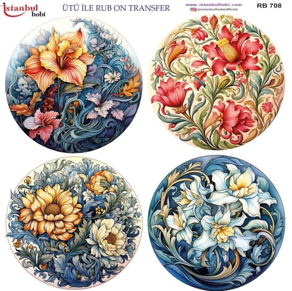 Ütü ile Rub On Transfer Kağıdı 30x30cm RB-708