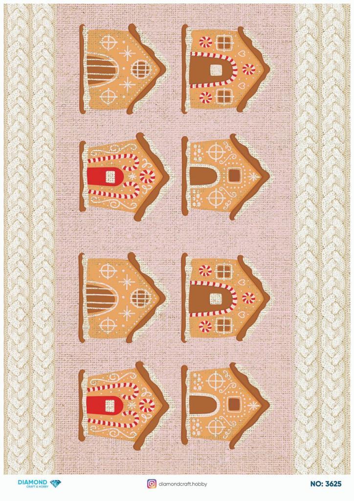 Diamond Pirinç Dekopaj Kağıdı - 3625