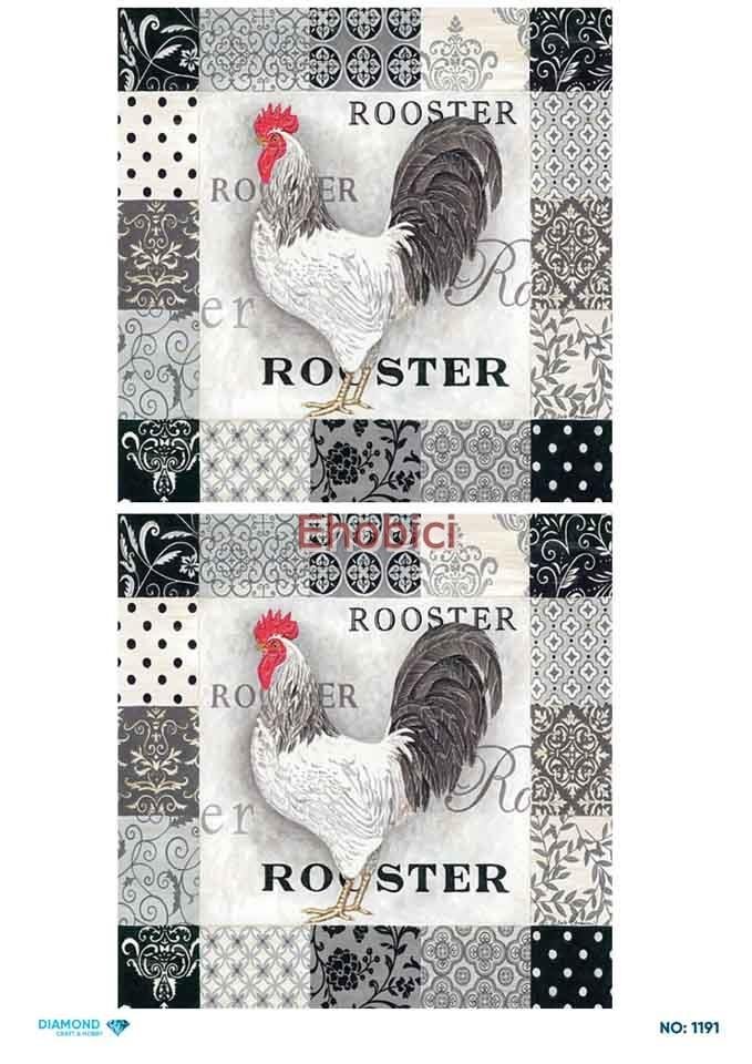 Diamond Pirinç Dekopaj Kağıdı - 1191